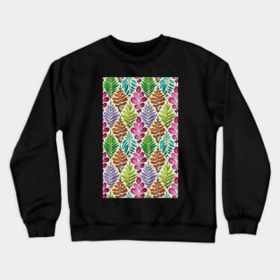 Abstract leaf pattern Crewneck Sweatshirt